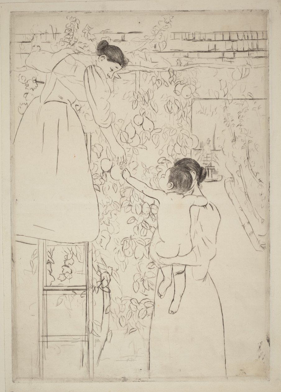 Recolección de fruta de Mary Cassatt