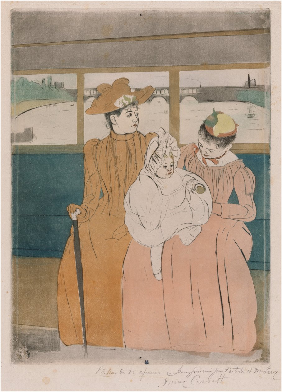 En el autobús de Mary Cassatt