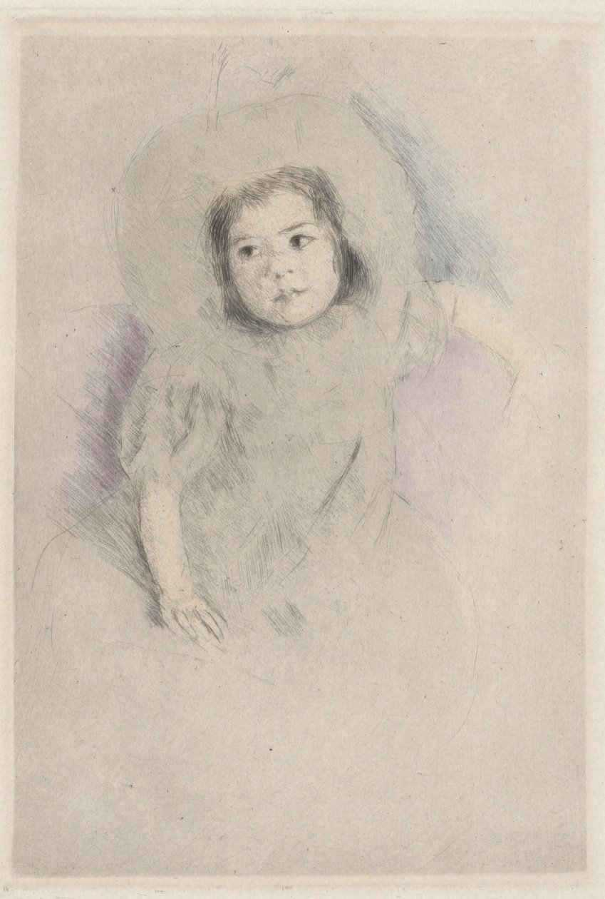 Margot con sombrero (Nº 1) de Mary Cassatt