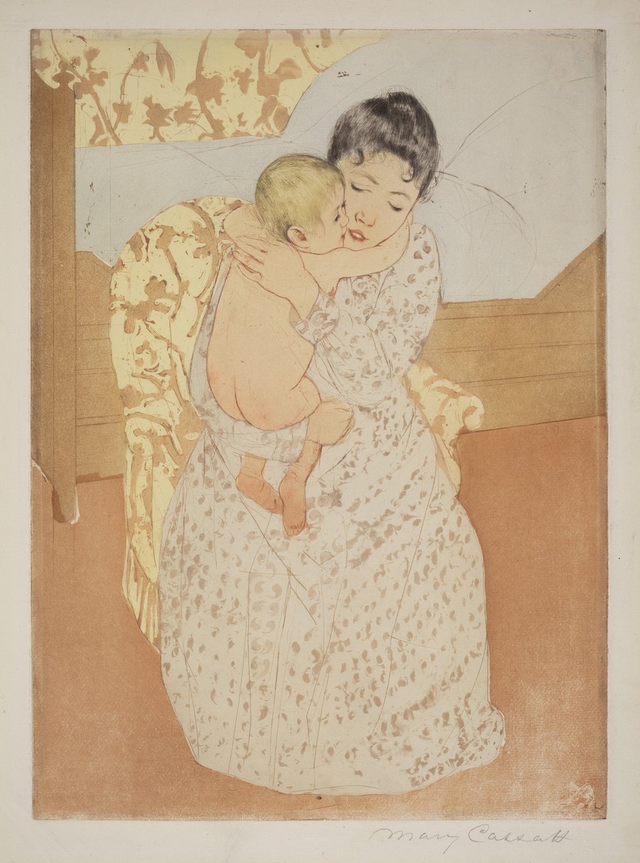 Caricia maternal de Mary Cassatt