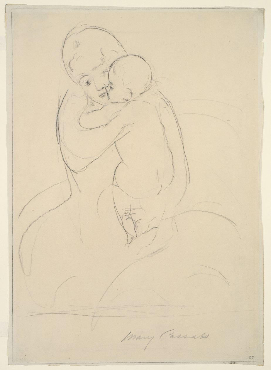 Caricia maternal, 1921 de Mary Cassatt