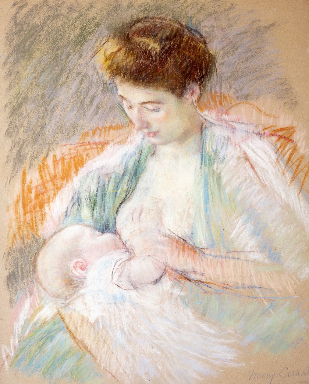 Madre Rosa Amamantando a su Hijo de Mary Cassatt