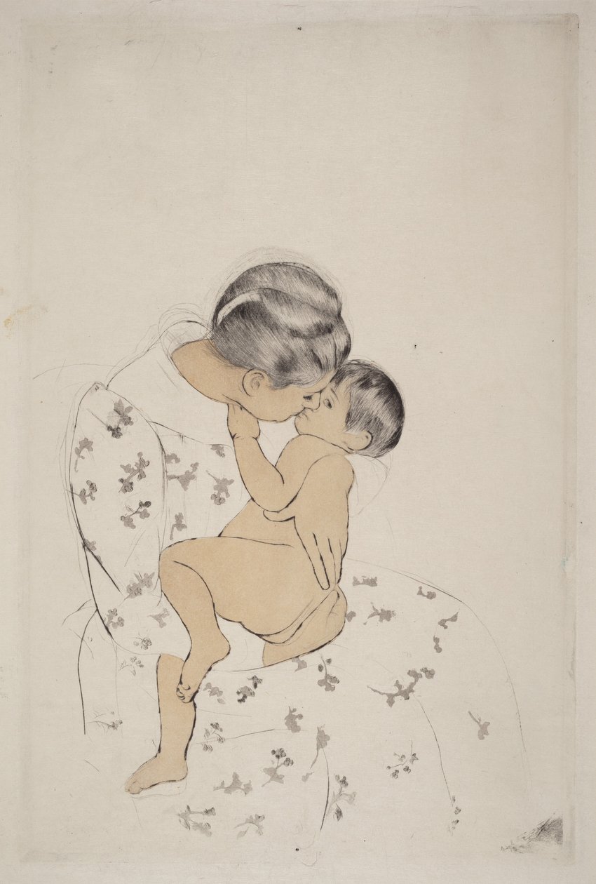 El beso de la madre de Mary Cassatt