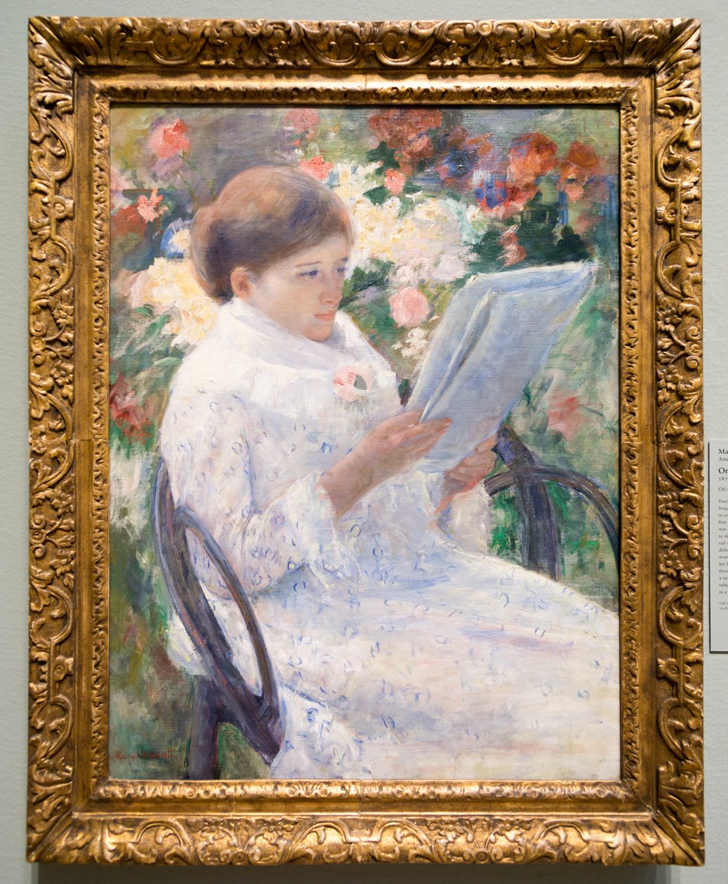 En un balcón de Mary Cassatt