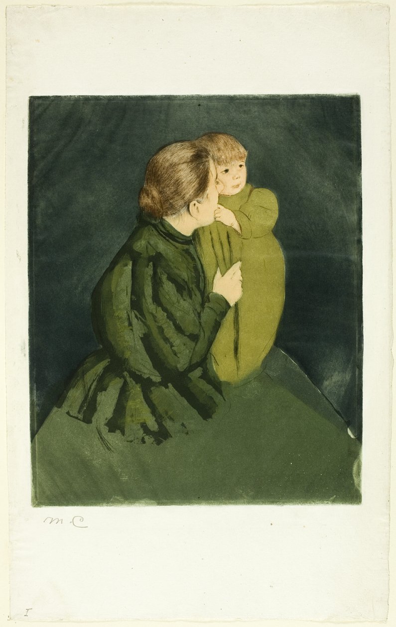 Madre campesina y niño de Mary Cassatt