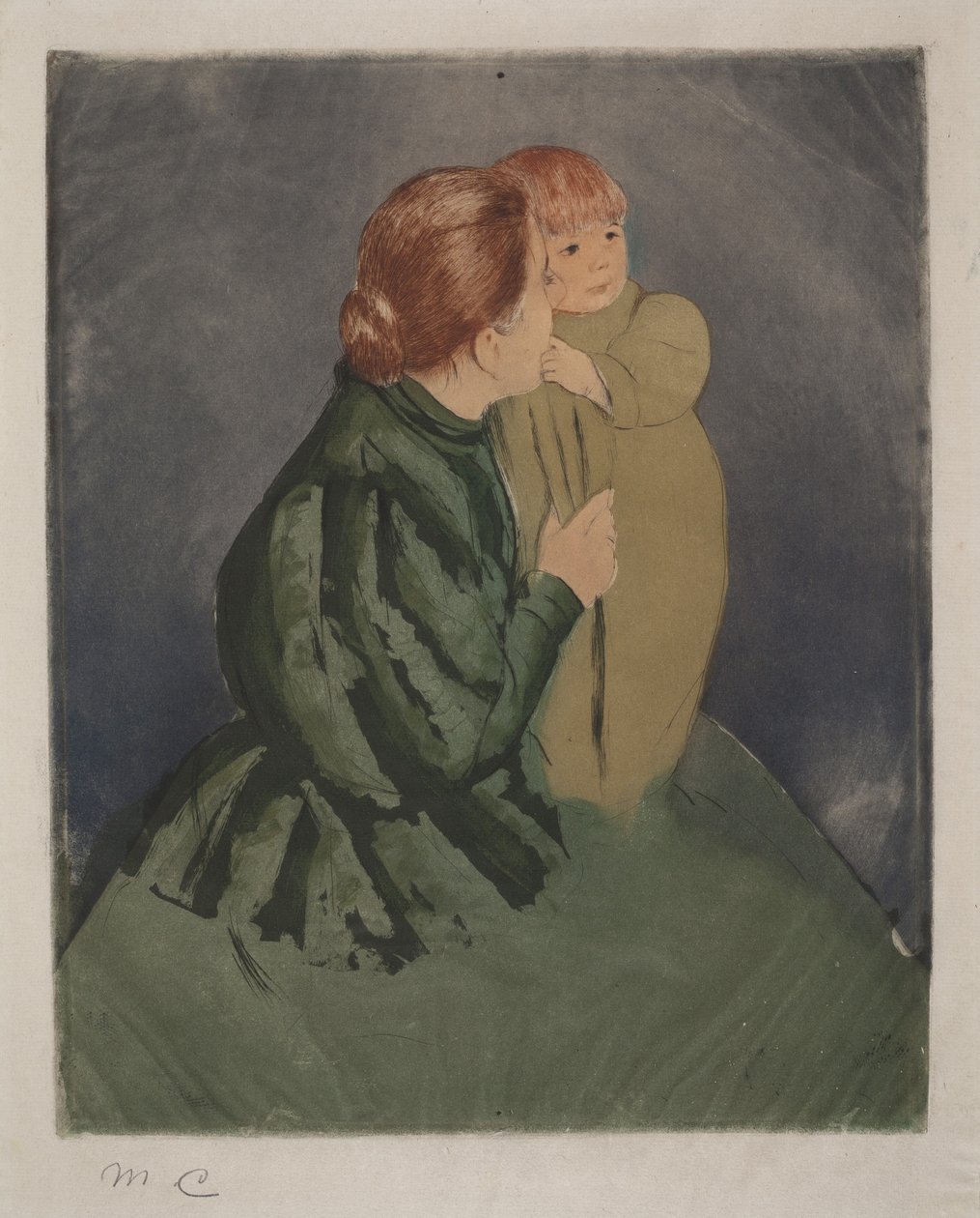 Madre campesina e hijo de Mary Cassatt