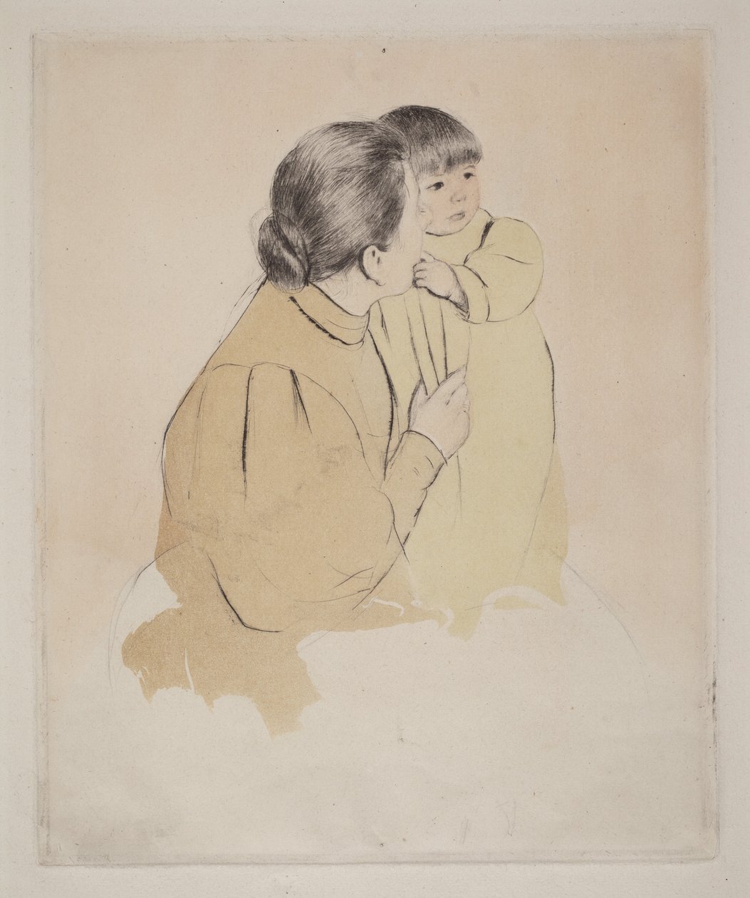 Madre campesina y niño de Mary Cassatt