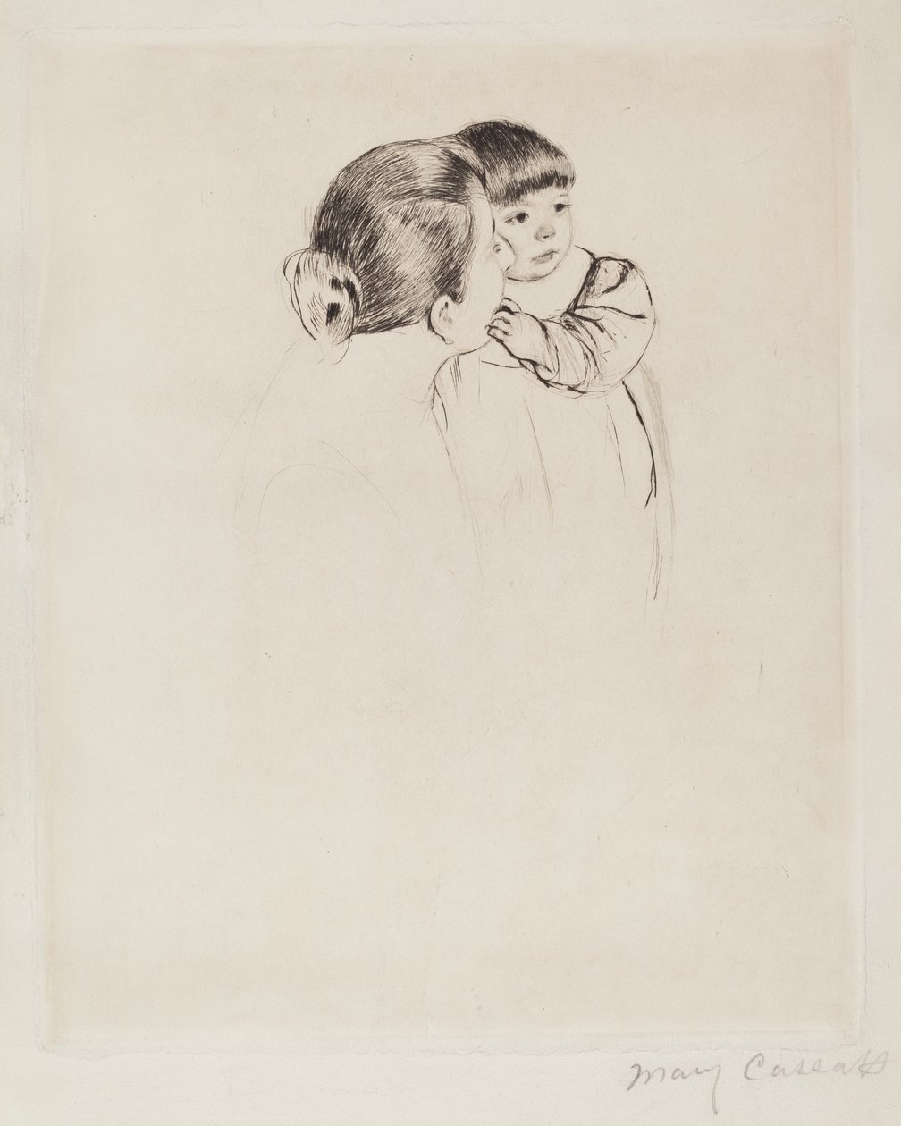 Madre campesina y niño, c. 1894 de Mary Cassatt