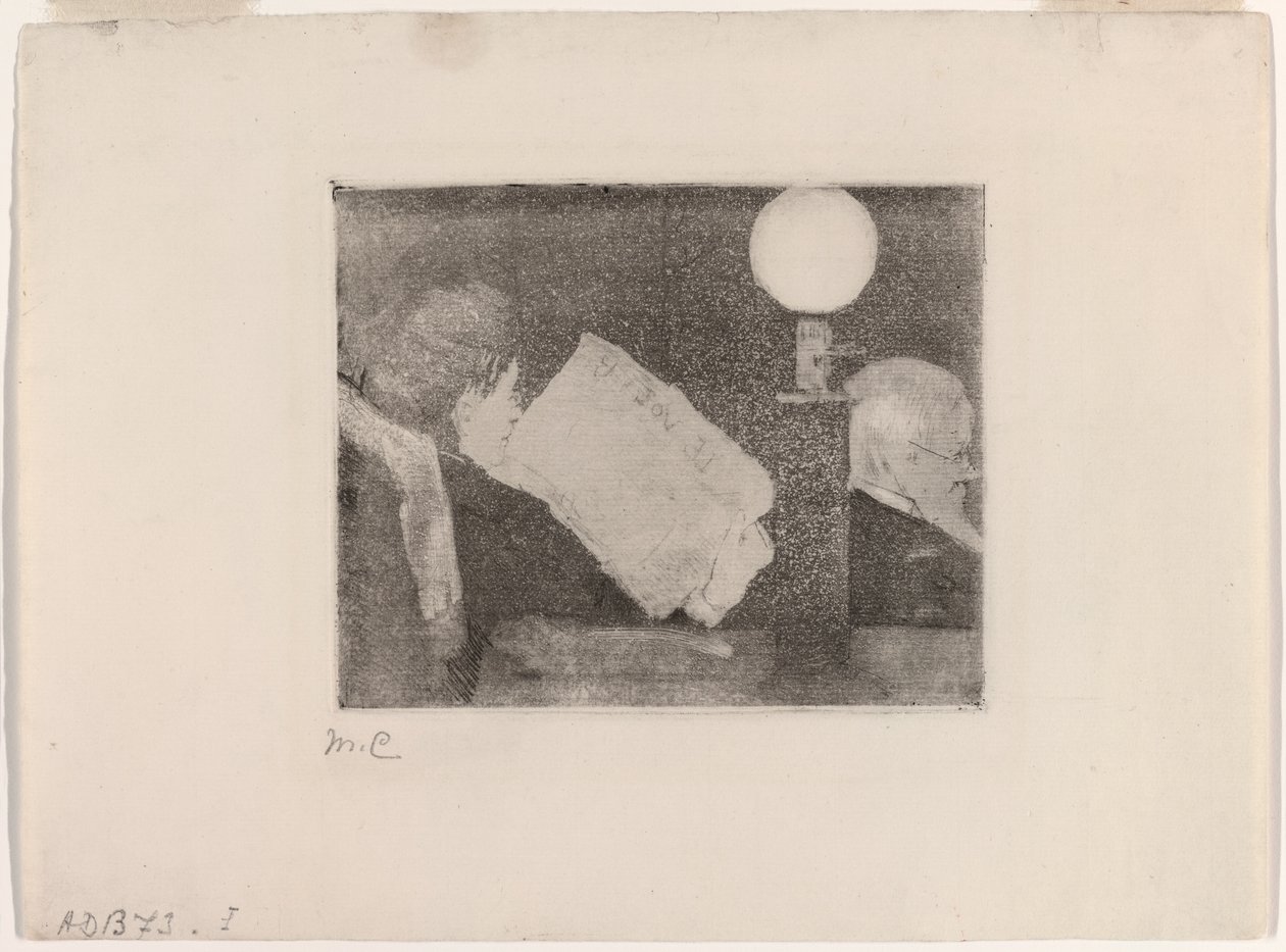 Leyendo el periódico, No. 2 de Mary Cassatt