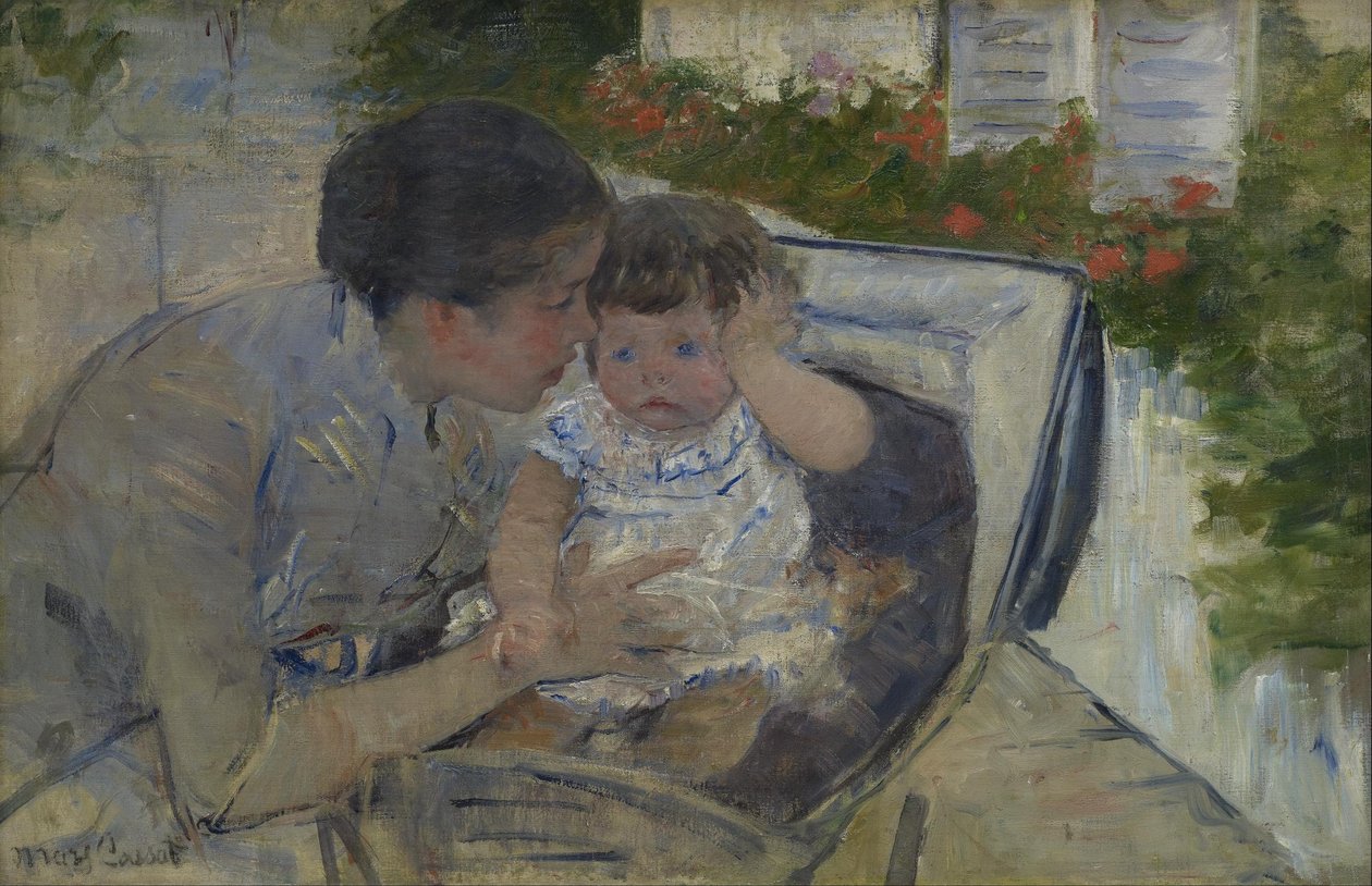 Susan consolando al bebé de Mary Cassatt