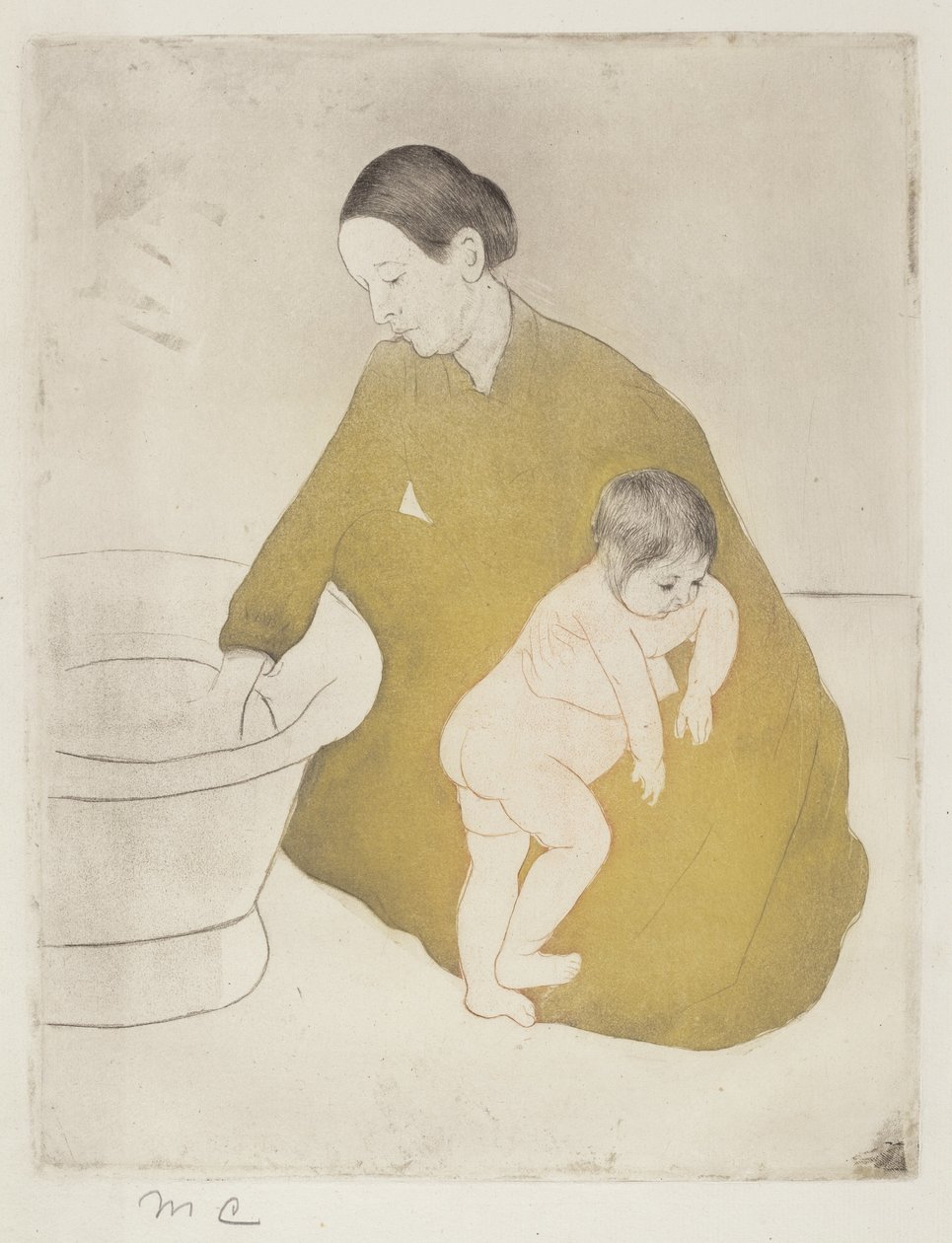 El baño, 1890-1891 de Mary Cassatt
