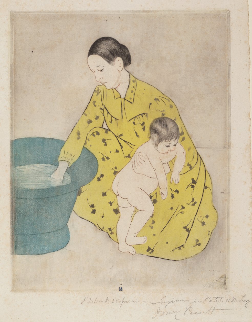 El baño, 1890-1891 de Mary Cassatt
