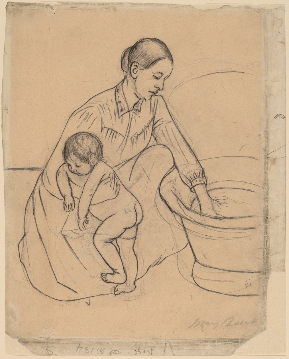 El Baño [recto] de Mary Cassatt