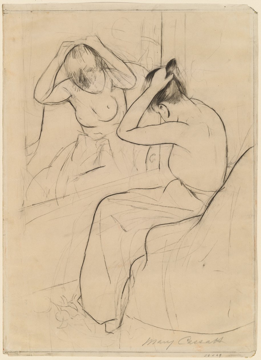 La Coiffure, 1891 de Mary Cassatt