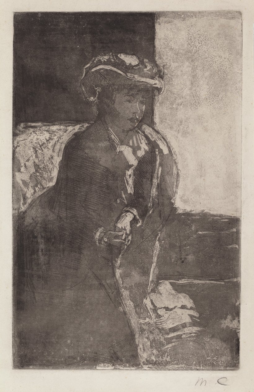 La esquina del sofá No. 3, c. 1879 de Mary Cassatt