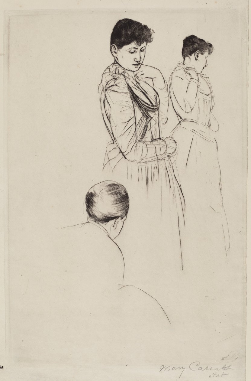 El ajuste, 1890-1891 de Mary Cassatt