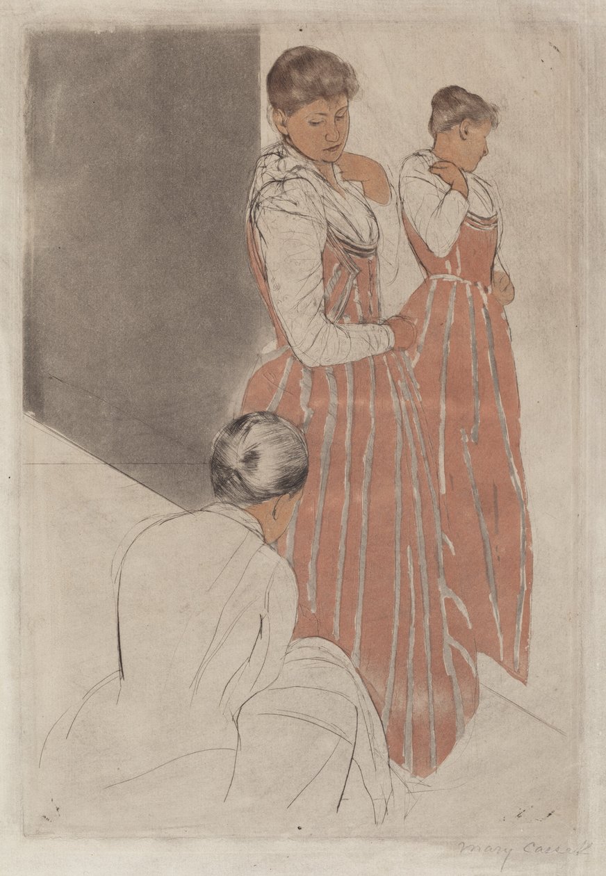 El ajuste, 1890-1891 de Mary Cassatt