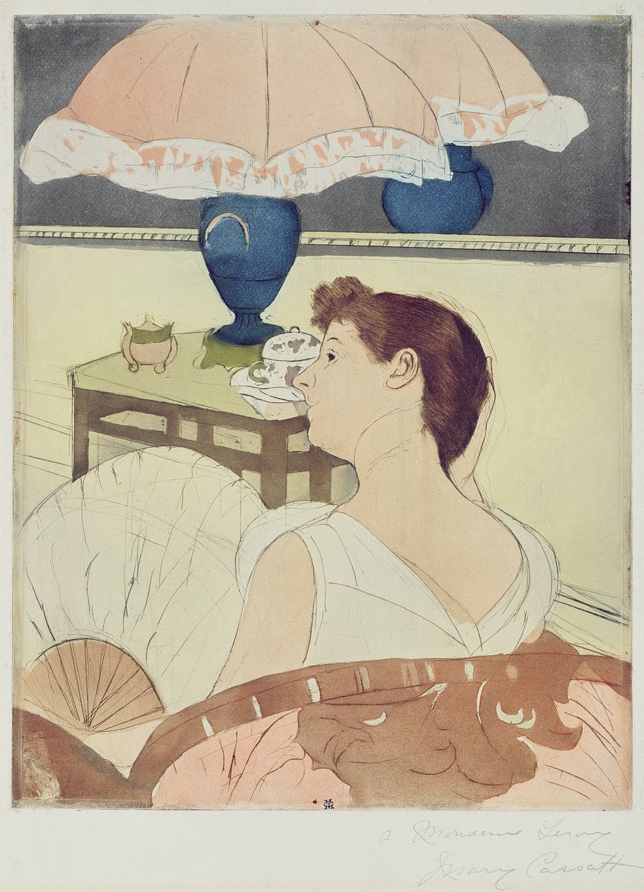 La Lámpara, 1891 de Mary Cassatt