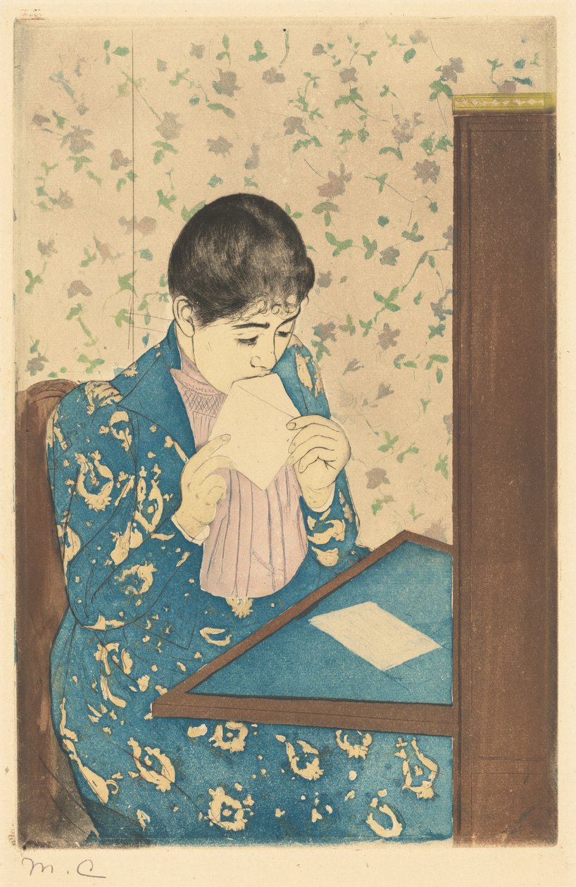 La carta, 1890-1891 de Mary Cassatt