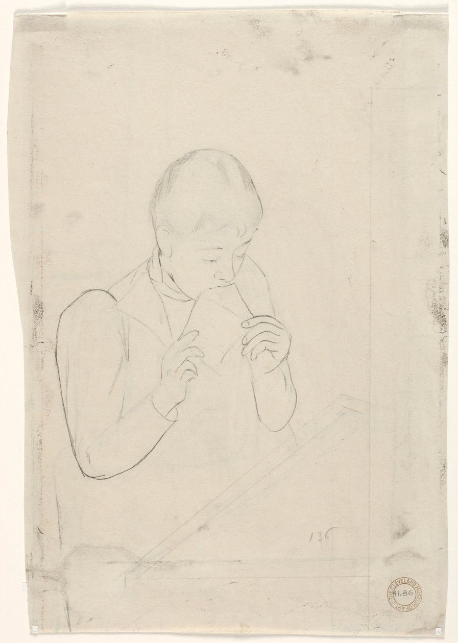 La carta (reverso) de Mary Cassatt