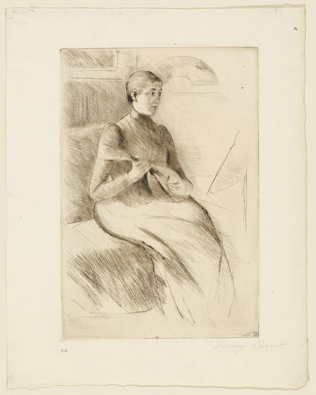 El jugador de mandolina de Mary Cassatt