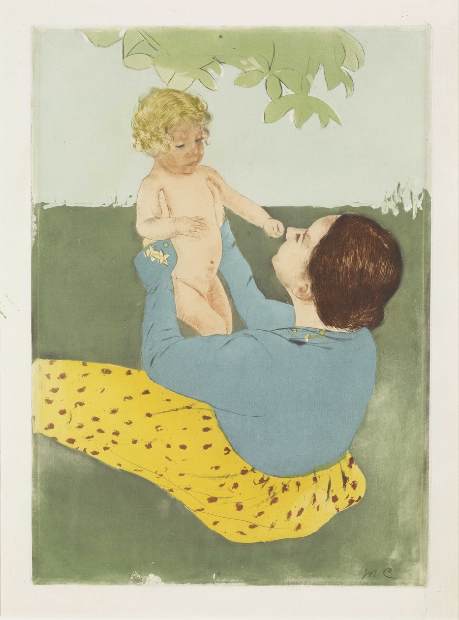 Bajo el castaño de indias de Mary Cassatt