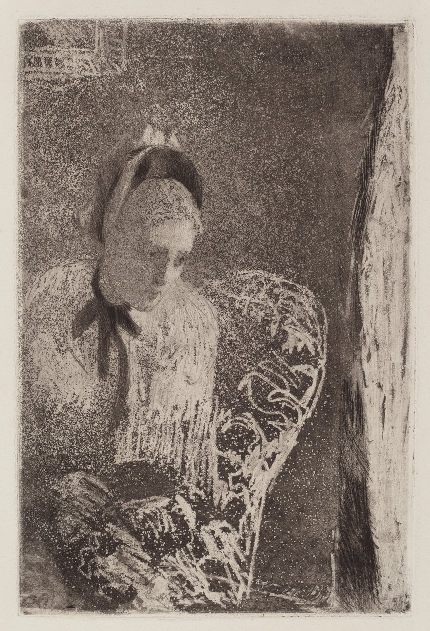 Esperando, c. 1879 de Mary Cassatt