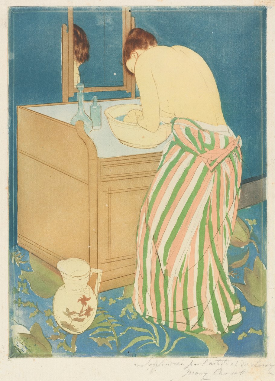 Mujer bañándose de Mary Cassatt