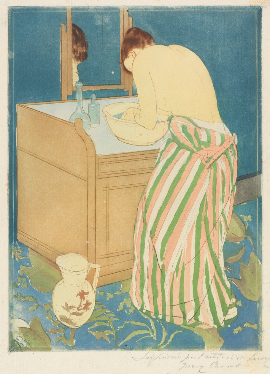 Mujer bañándose de Mary Cassatt