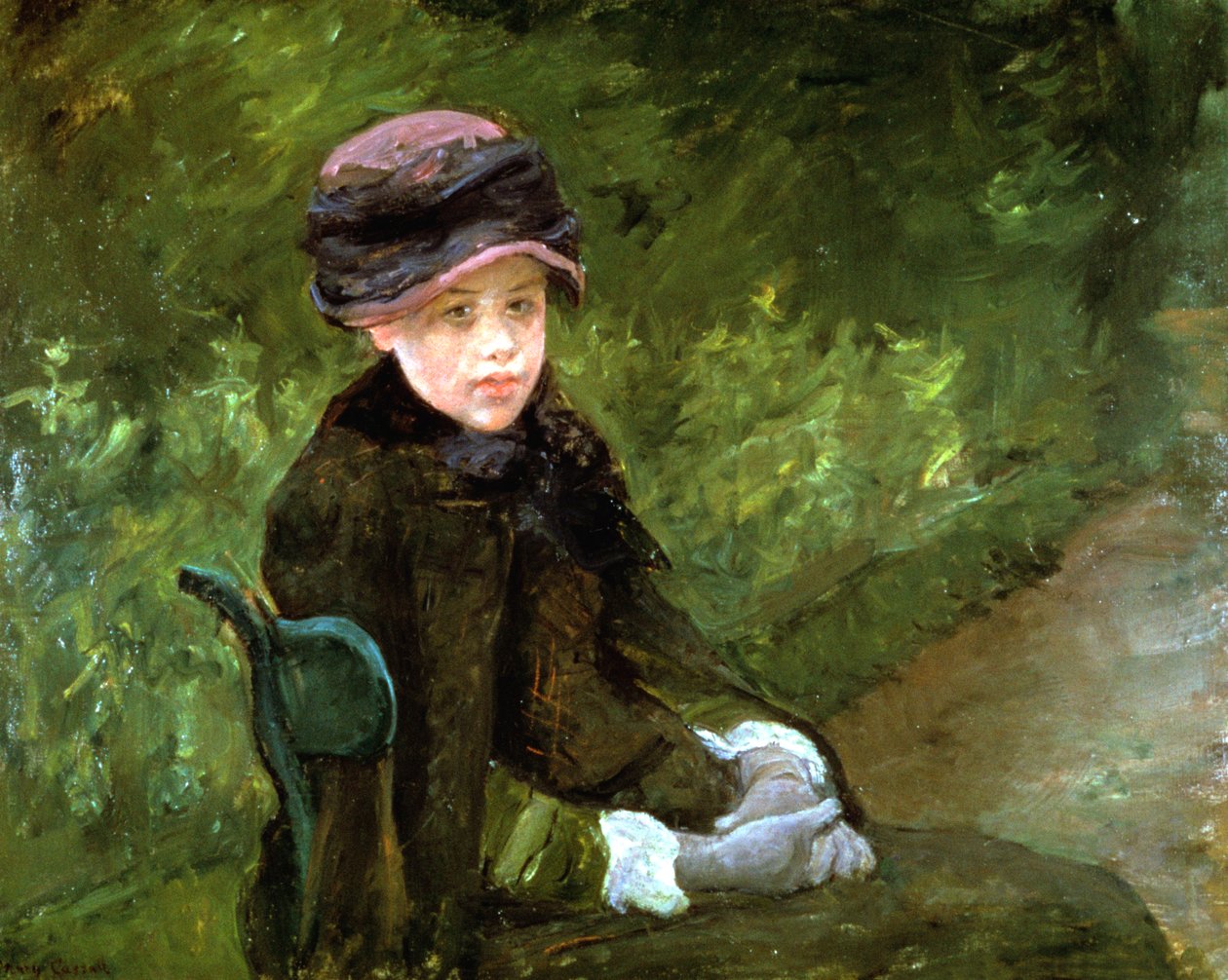 Joven dama en el parque, c. 1880 de Mary Cassatt
