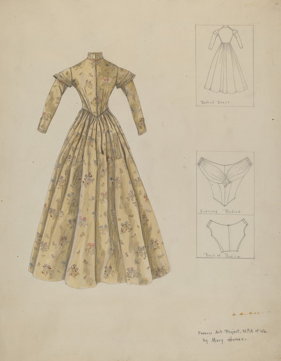 Vestido, c. 1937 de Mary E Humes