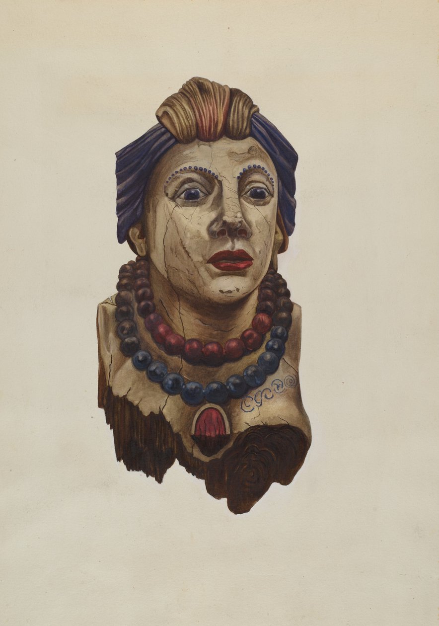 Figura de princesa india, c. 1938 de Mary E Humes