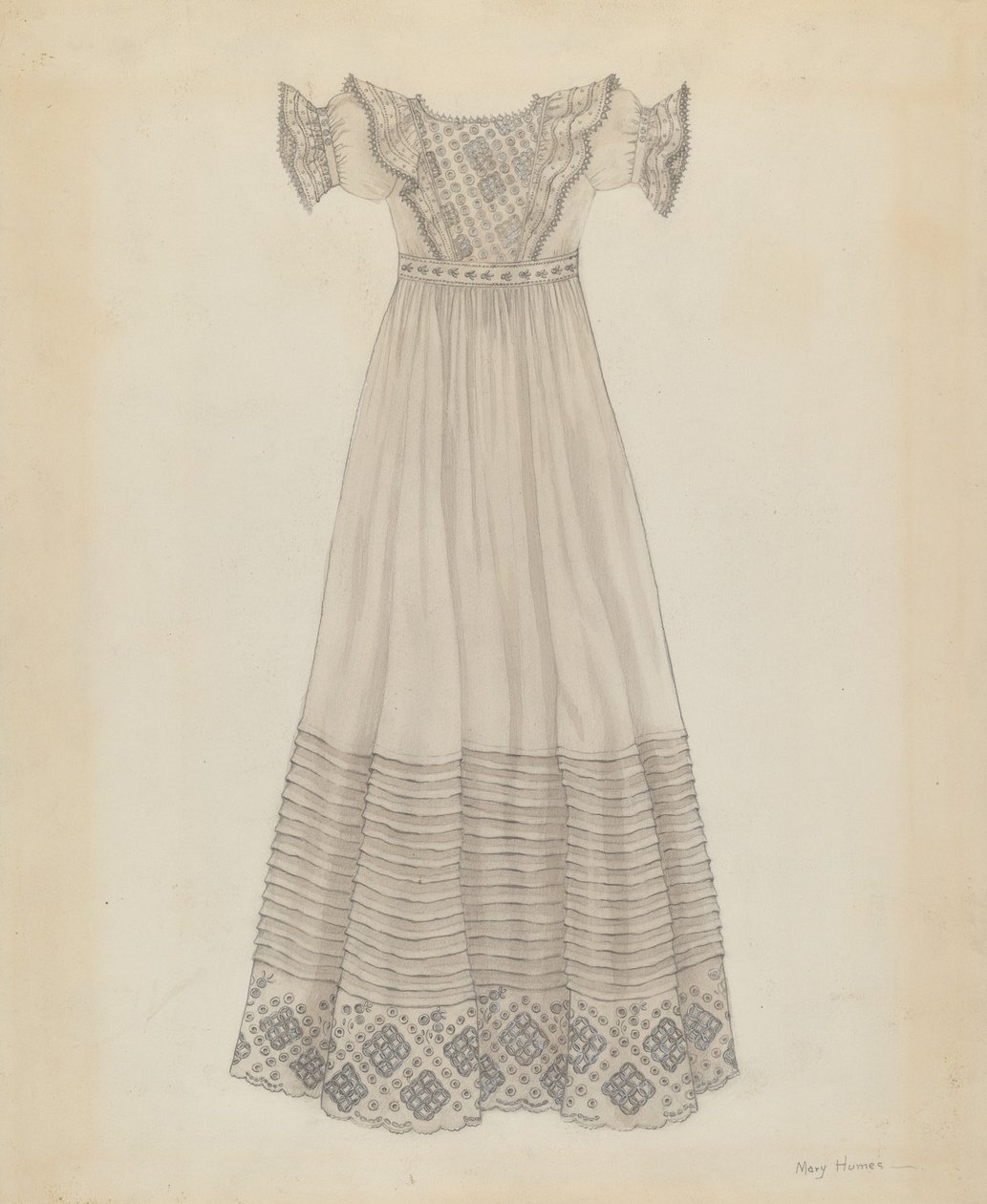 Vestido de bebé, c. 1936 de Mary E Humes