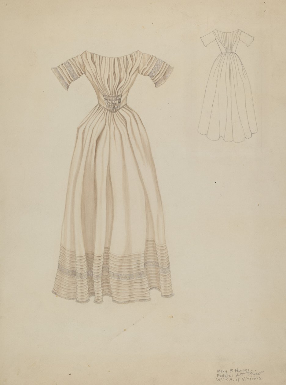 Vestido de novia, c. 1937 de Mary E Humes