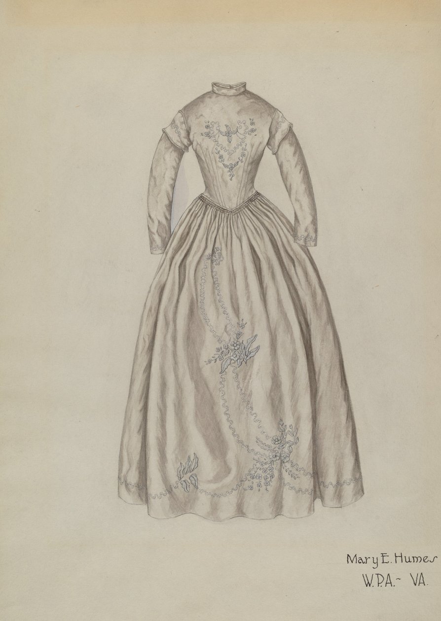 Vestido de novia, c. 1939 de Mary E Humes