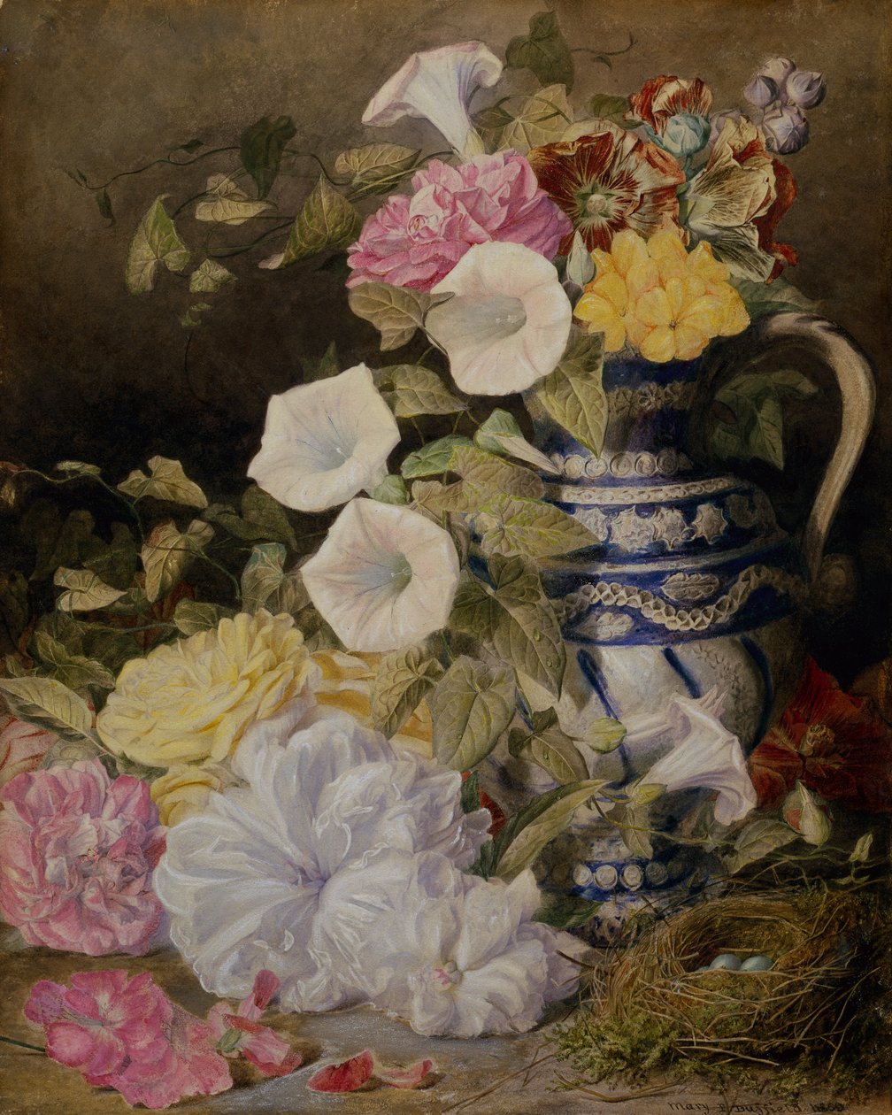 Naturaleza Muerta con un Jarrón de Flores de Mary Elizabeth Duffield