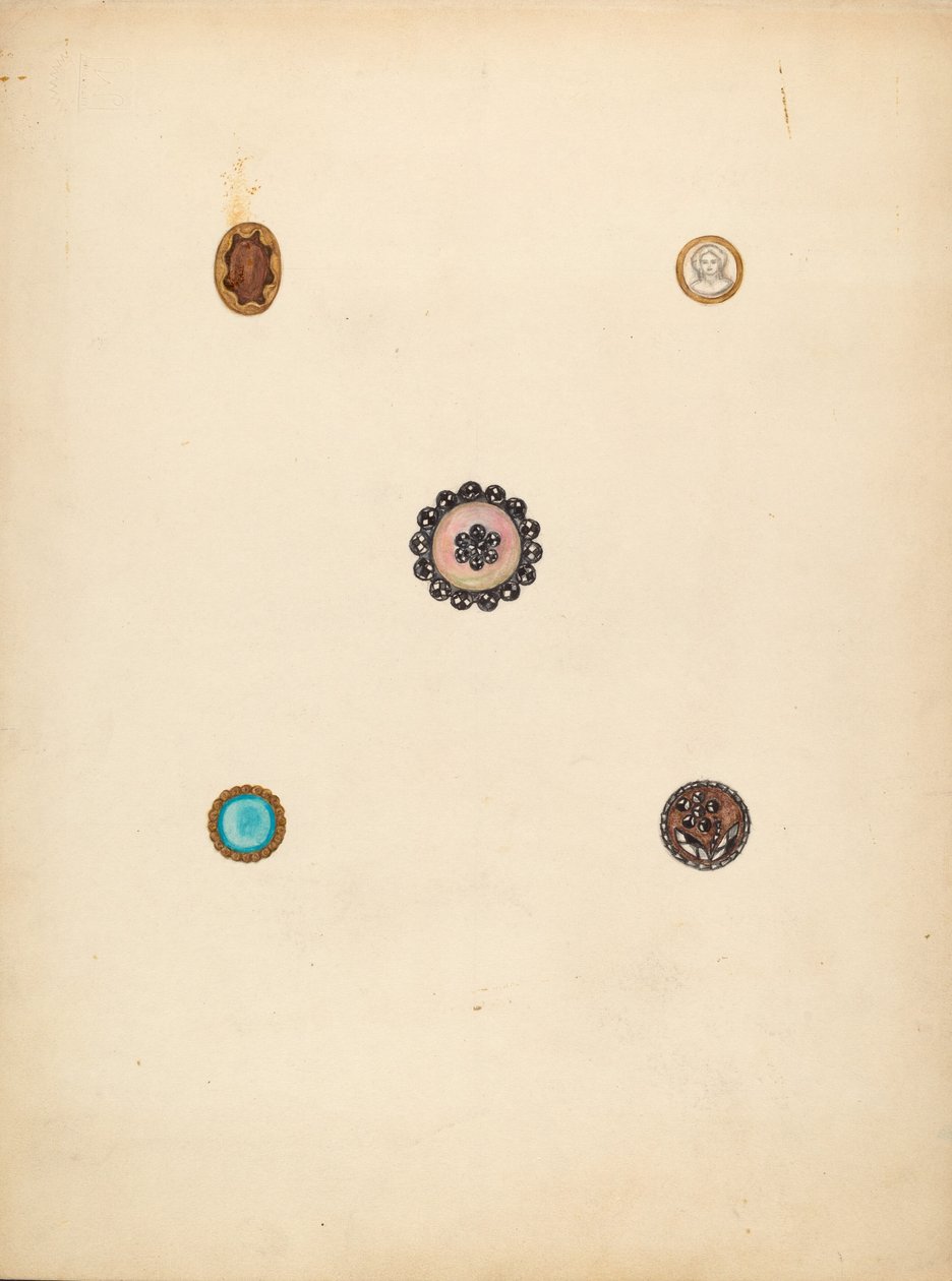 Botones, c. 1940 de Mary Fitzgerald
