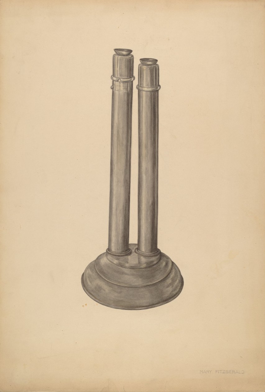 Candelabro doble de Mary Fitzgerald