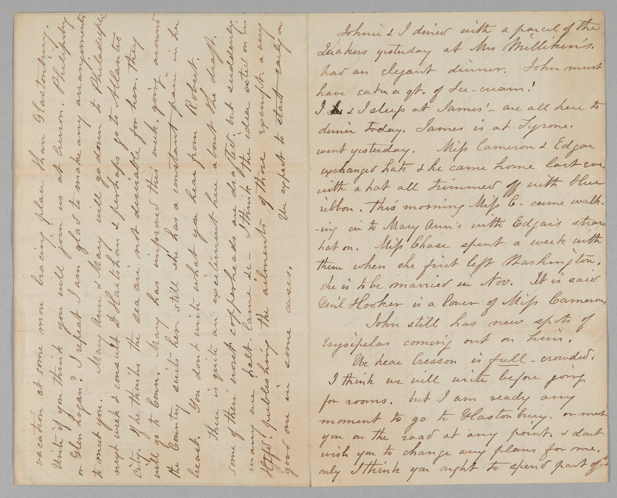 Carta de Mary Jane Hale Welles a Gideon Welles, 15 de agosto de 1863 de Mary Hale
