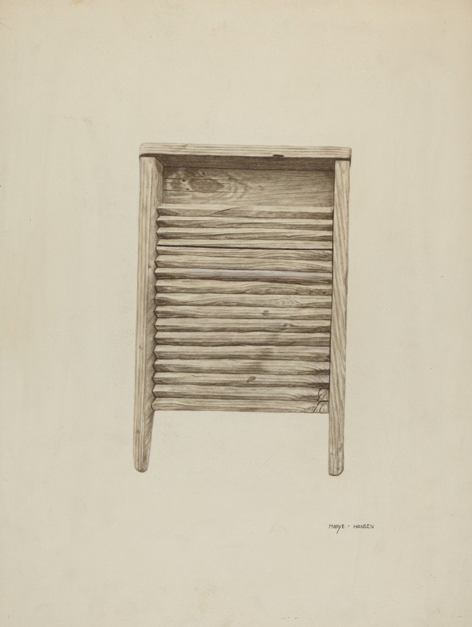 Tabla de lavar de Mary Hansen