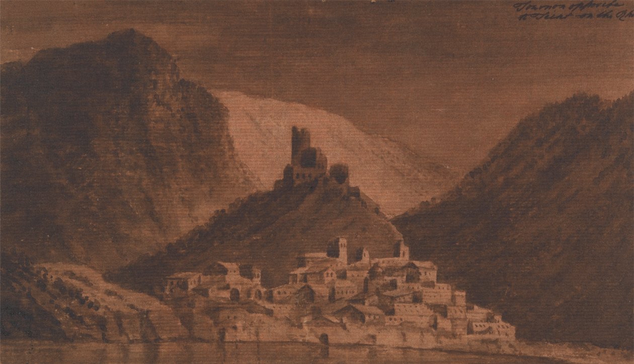 Tournon frente a Teint, en el Ródano de Mary Harcourt
