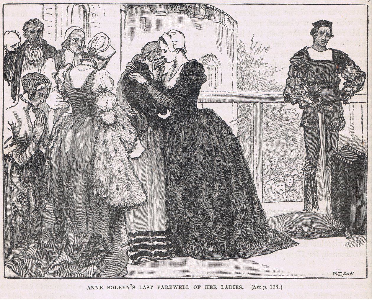 La última despedida de Ann Boleyn a sus damas de Mary L. Gow