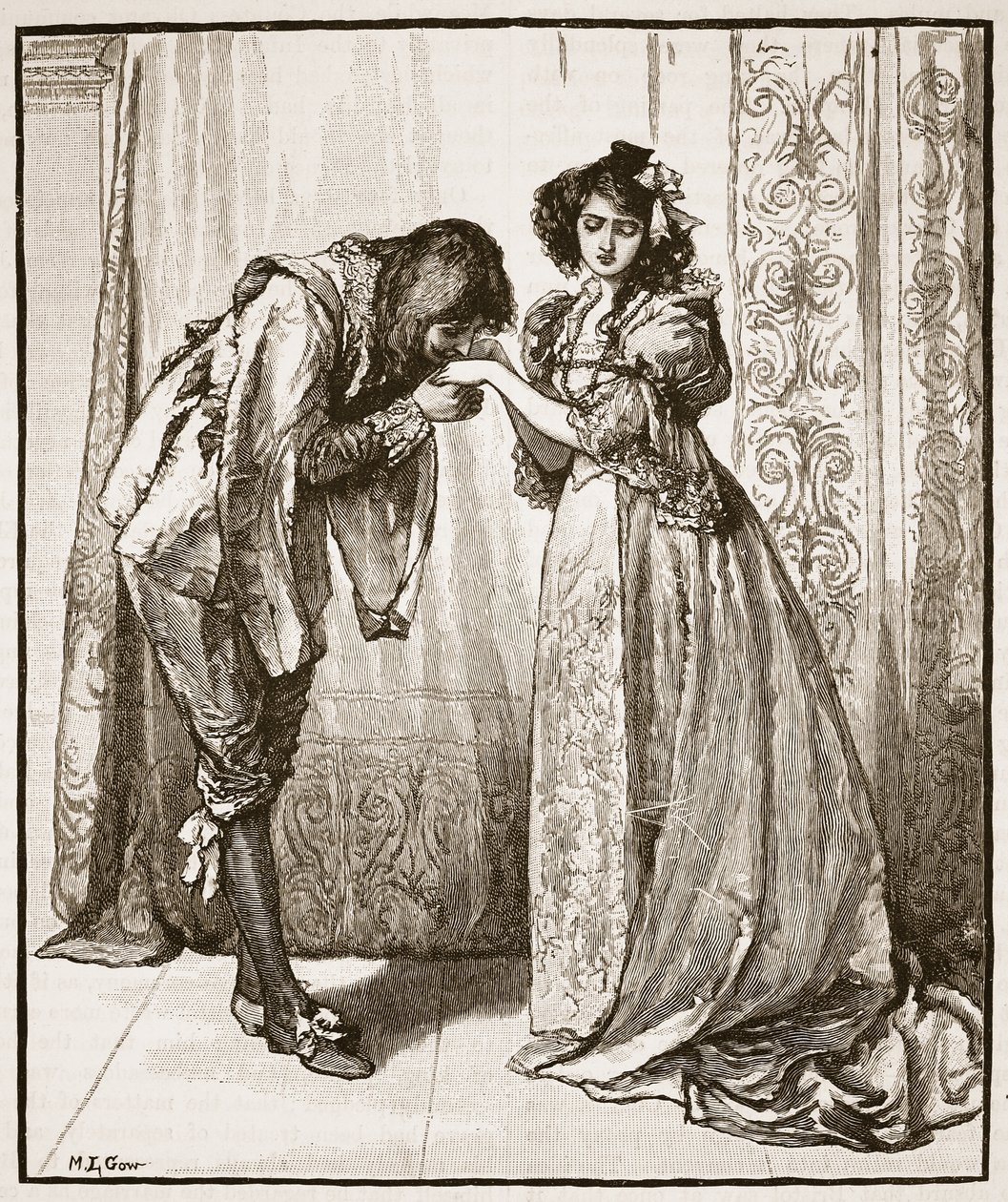 Despedida del Príncipe Carlos a la Infanta, ilustración de 