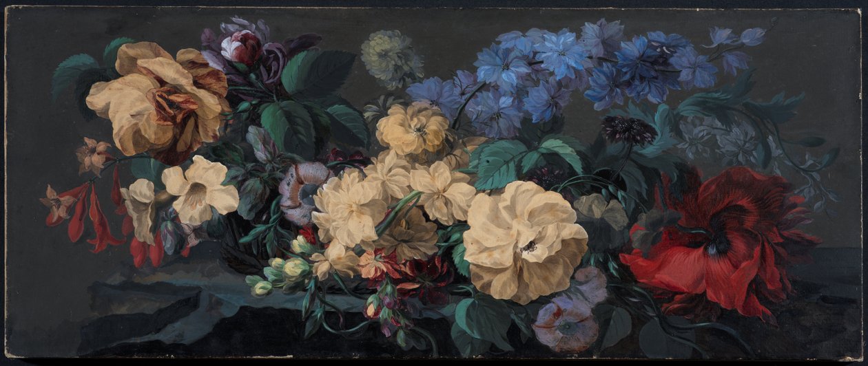 Flores de verano en una cornisa de Mary Moser