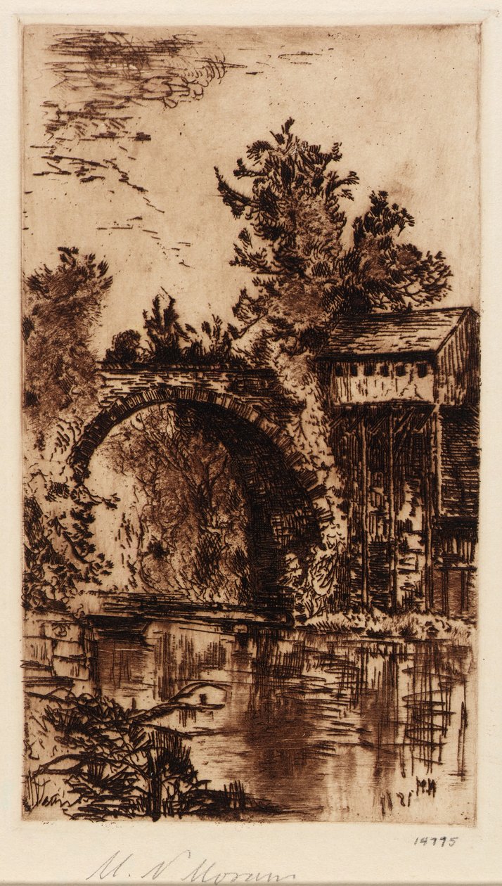 Puente sobre el Buskill, Easton, Pa. de Mary Nimmo Moran