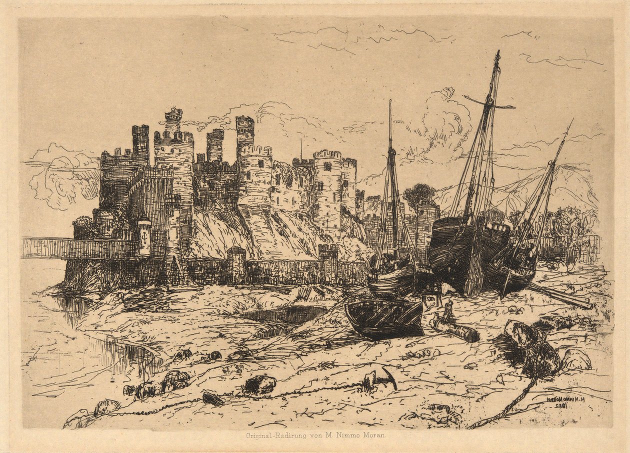 Castillo de Conway, Gales de Mary Nimmo Moran