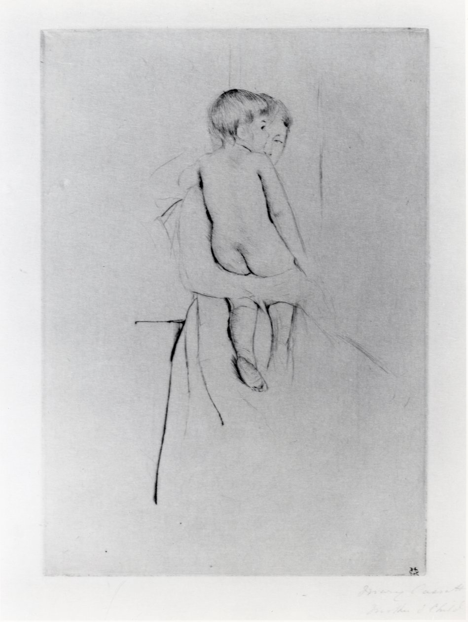 Espalda del bebé de Mary Stevenson Cassatt