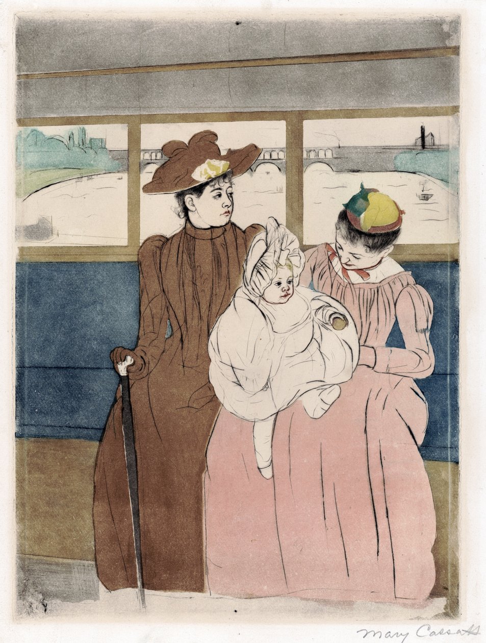 En el ómnibus de Mary Stevenson Cassatt