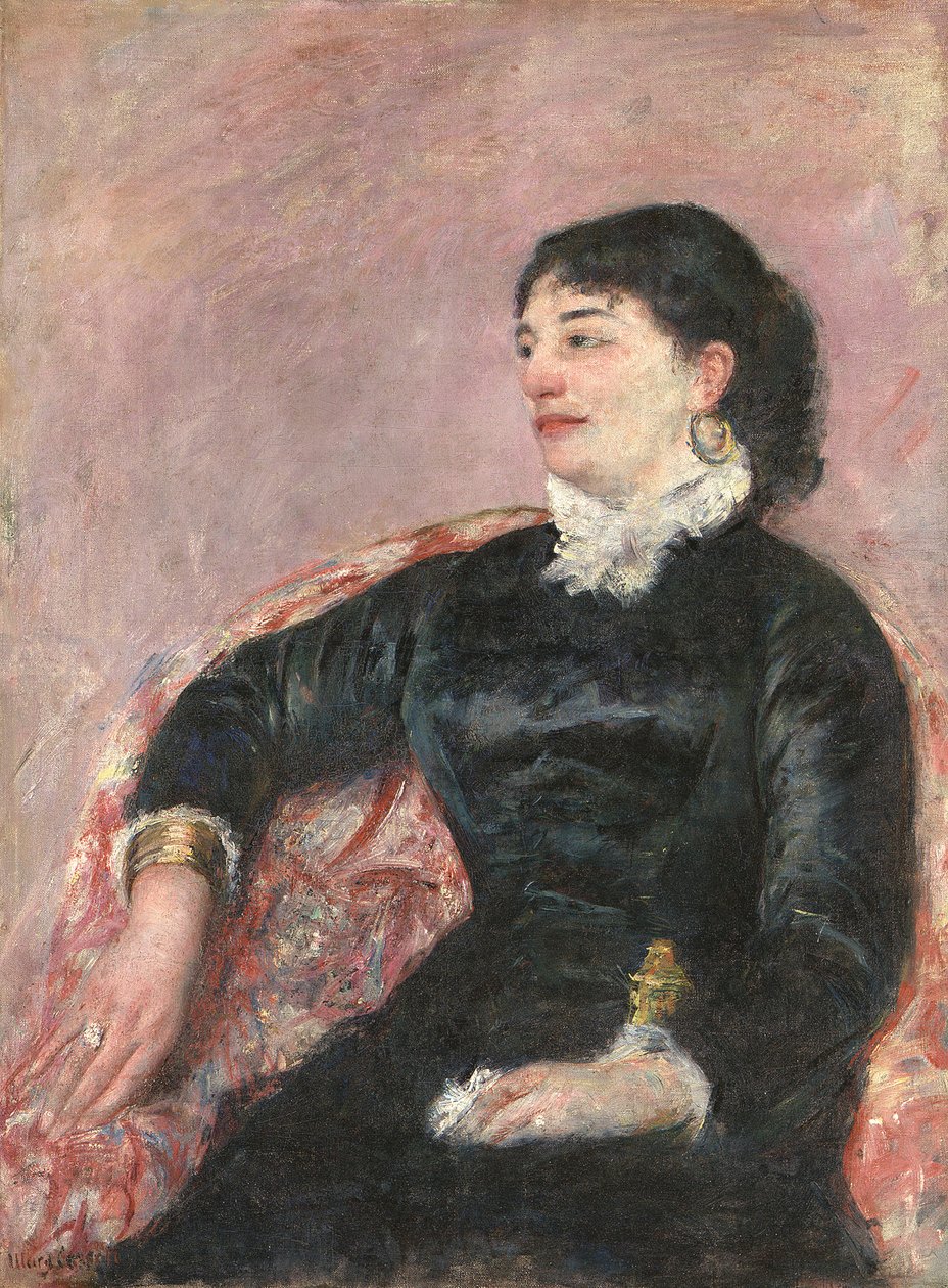Retrato de una dama italiana de Mary Cassatt