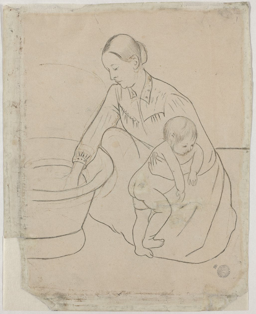 El baño [verso] de Mary Stevenson Cassatt
